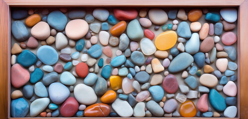 Background made of colorful stones