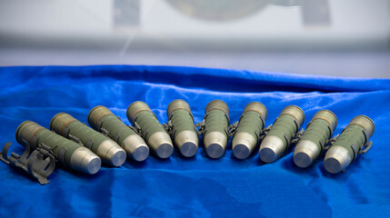 40 mm grenades, for burst firing - obrazy, fototapety, plakaty