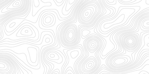 Ocean topographic line map with curvy wave isolines vector illustration. Abstract topographic contours map background, Vector contour topographic map. Cartography texture abstract banner use..