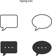 Talk bubble speech icon. Blank empty bubbles vector design elements. Chat on line symbol template. Dialogue balloon sticker silhouette. type icons