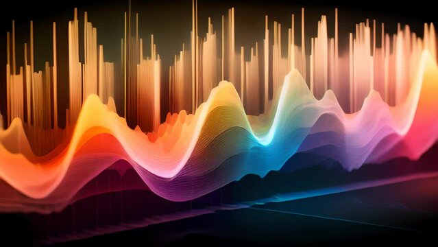 Spectrum Waves Symphony, Animation, Generative AI