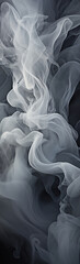 Obraz premium Ethereal Elegance: The Dance of Smoke,black and white smoke,black and white background