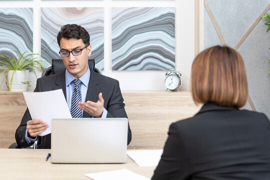 Stringent interviewer refusing to hire young inexperienced girl in the office	
