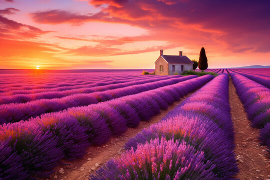 lavender field region © Joun