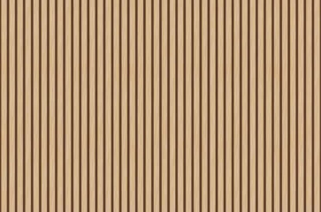 Poster Brown wood texture wall vertical background. Realistic dark striped vector illustration. Wooden planks banner. Parquet board surface. Oak floor © backup16
