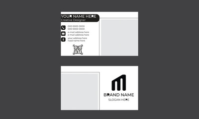 A vector simple business card design.