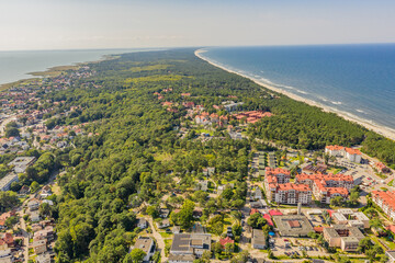 Fototapeta premium Krynica Morska z drona