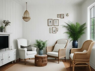 Cosy living room with plants