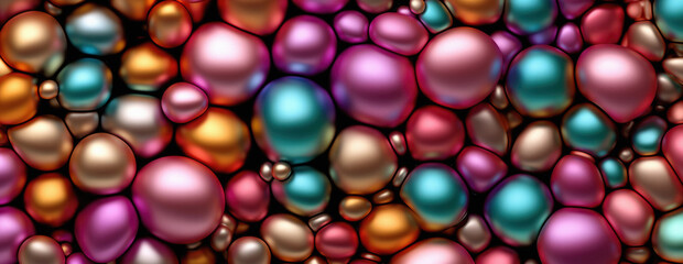 Geometric shapes Pastel spheres Abstract background panorama