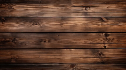 Naklejka premium An aged, grunge-style wooden timber texture in rustic brown, suitable for backgrounds on walls, floors, or tables.