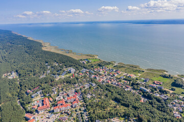 Obraz premium Krynica Morska z Drona