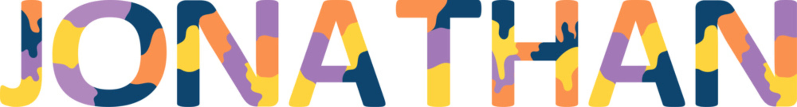 Jonathan Colorful 3d Abstract Text name
