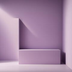 room with pink wall and white wall
