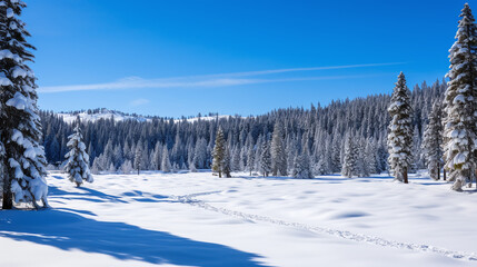 Fototapeta na wymiar Winter landscape