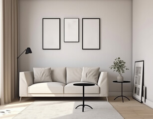 Living room, Large paintings, Blank canvas, Wall art,