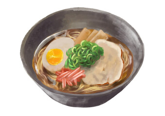 水彩のラーメン01_2