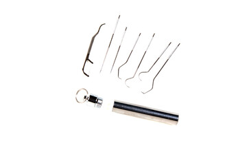 Stainless steel tube kit for an assortment of tooth picks