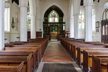 interior of old church