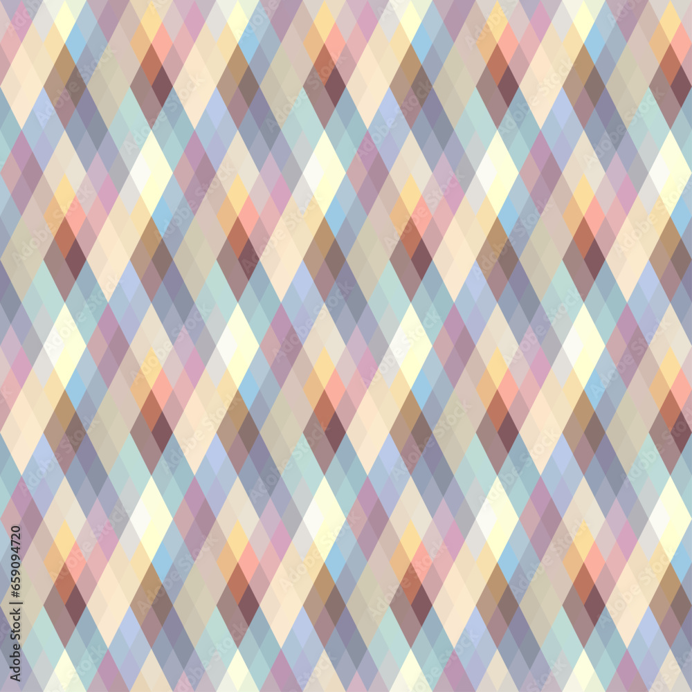 Poster Argyle seamless vector pattern background. Pattern of a rhombuses.