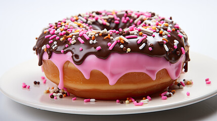 donut with frosting and sprinkles