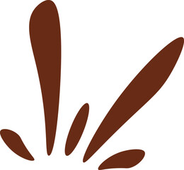 bright brown three-pointed exclamation mark