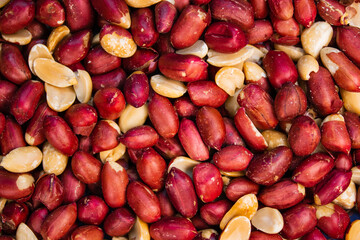 Peanuts in a bright shell