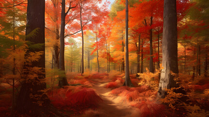 Beautiful autumn illustration