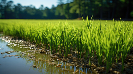 Obraz premium rice field