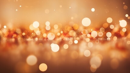 Festive Christmas Bokeh Lights Background
