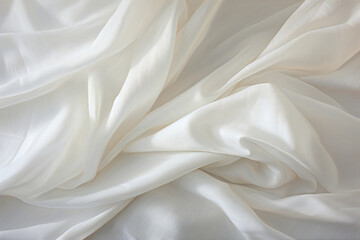 Obraz premium luxury white cloth background, Generative AI