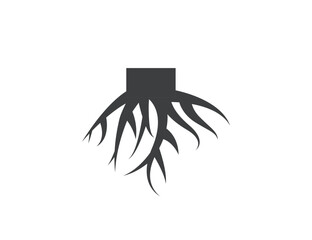 Plant, roots icon. Vector illustration.