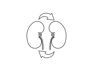 Transplant kidney icon. Vector illustration. - 659101315