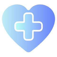 Fototapeta premium Blue Health icon