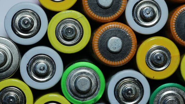 Many different batteries for recycling, battery recycling
