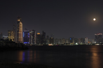 Fototapeta na wymiar UAE country skyline at night