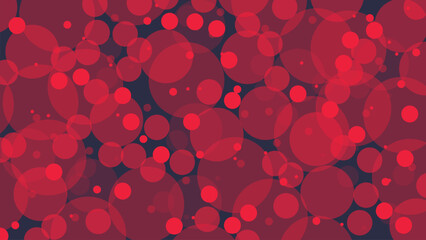 Abstract red bubble Christmas Background.