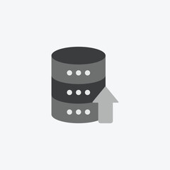 Database Upload and Data Transfer - File Upload and Cloud Storage - Database Management and Data Integration Icon