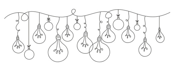 Christmas light bulb vector illustration