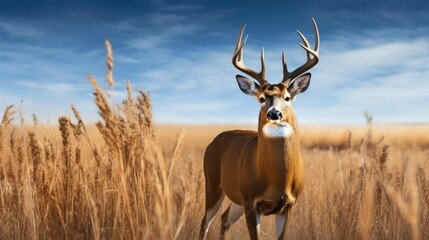 Deer in the open field