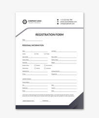 Vector vector admission form illustration of application form registration form