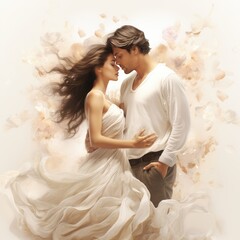 Fototapeta na wymiar Romantic, love background, design for Valentine's day