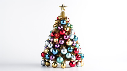 A Christmas tree glows with colorful lights in the image, creating a festive and cheerful atmosphere.