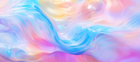 Abstract gradient background with a blue and pink swirl. The background is a mix of colors and has a dreamy texture - obrazy, fototapety, plakaty