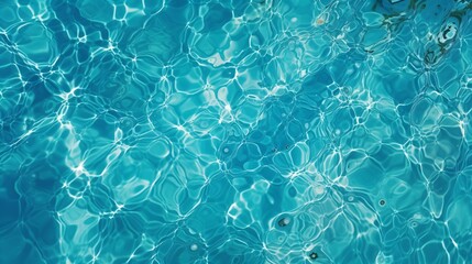 Arrière plan eau de piscine, avec effet de caustique, illustration graphique ia générative - obrazy, fototapety, plakaty