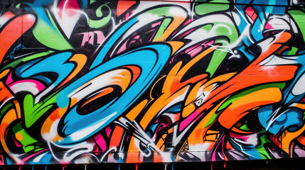 Obraz premium Graffiti on the wall. AI