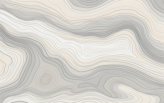 Abstract topography lines background, Exploring Map of Geographic Terrain © LensLoot