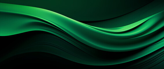 Fototapeta premium Modern green wave curve abstract presentation background. Vector illustration design for presentation, banner, cover, web, flyer, card, poster, wallpaper, texture, slide, magazine, and powerpoint.
