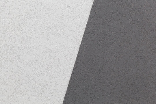 Natural texture of decorative plaster. Rough dark and light surface. Empty background