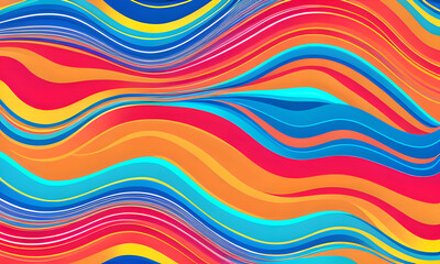 Abstract colorful neon background led artificial intelligence, bright colorful waves, modern futuristic texture, background canvas, generative AI