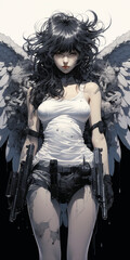 Obraz na płótnie Canvas angel with wings